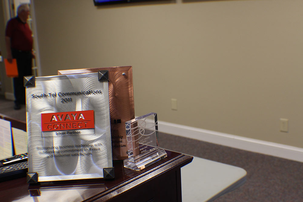 Avaya Connect Silver Partner plaque awarded 2011.
